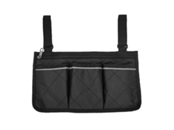 Bolsa Lateral Para Sillón De Ruedas Con Múltiples Bolsillos Y Gran Capacidad Organizador De Almacenamiento Negro