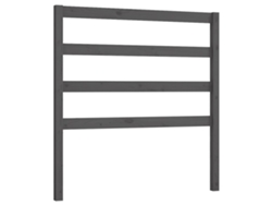 Cabecero de cama 81x4x100 cm Pino macizo Gris MAISON EXCLUSIVE