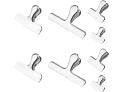 Juego De 8 Pinzas Para Bolsas De Acero Inoxidable, Pinzas Multifuncionales Para Sellar Alimentos, 4/55/
