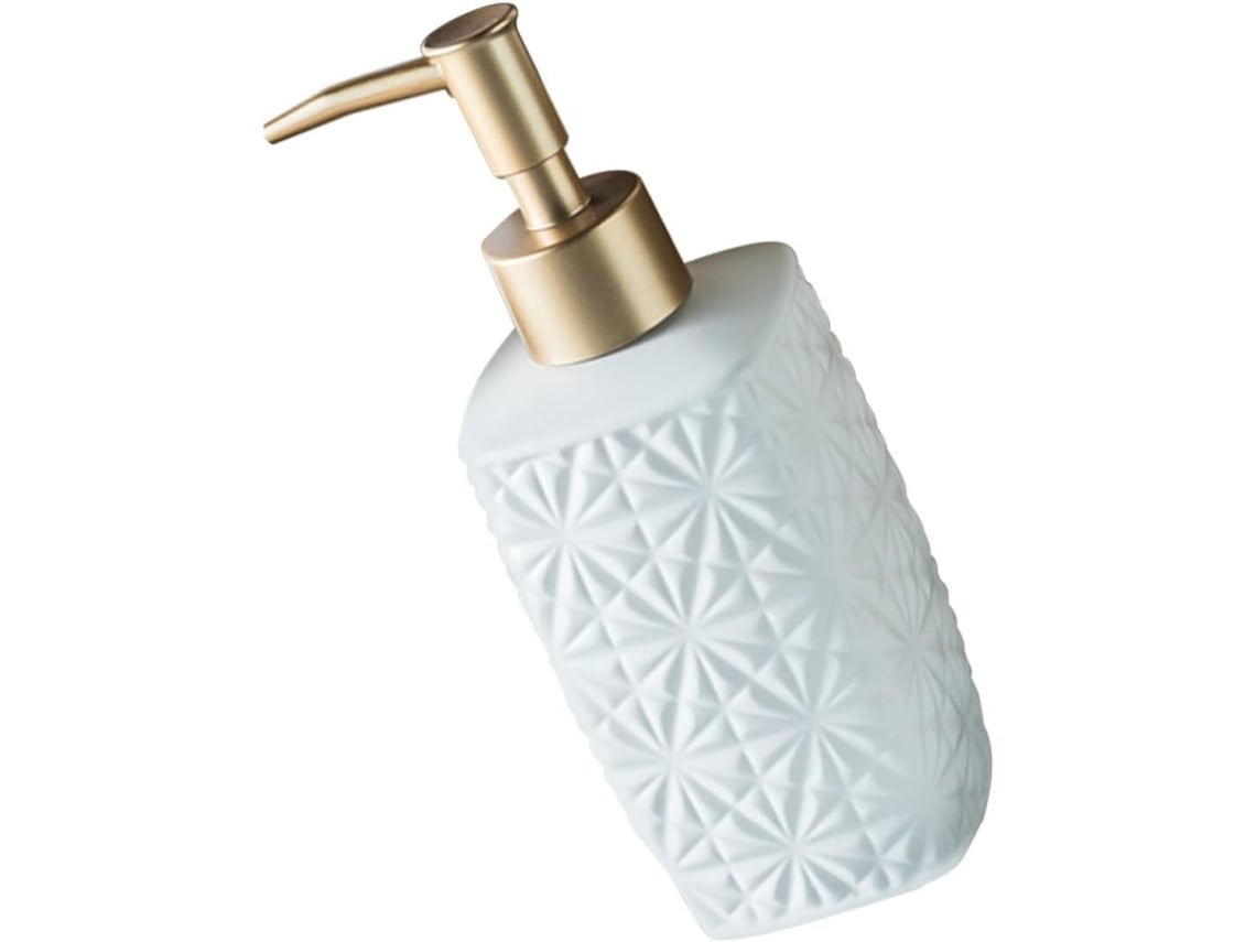 Frasco De Cerâmica Com Bomba Dosadora Para Loção, Dispensador De Líquidos, Ideal Para Banheiro E Uso Prático.