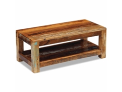 Mesa de centro HARLANV1 de madera maciza reciclada, 90x45x35 cm