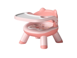 Silla De Comedor Infantil Multifuncional Y Segura Con Cómodo Cojín Acústico - Rosa