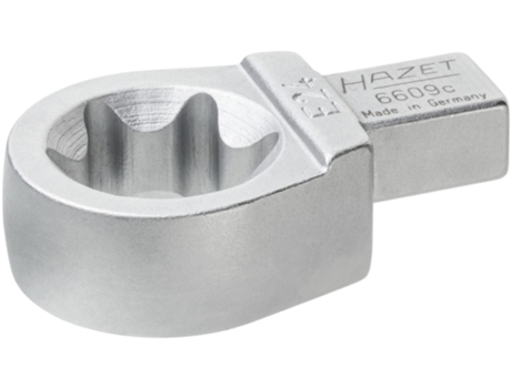 HAZET 6609C-E24 Cabeza de Llave de Estrella Torx: Cuadrado Insertable 9 X 12 Mm Perfil Torx Exterior E24