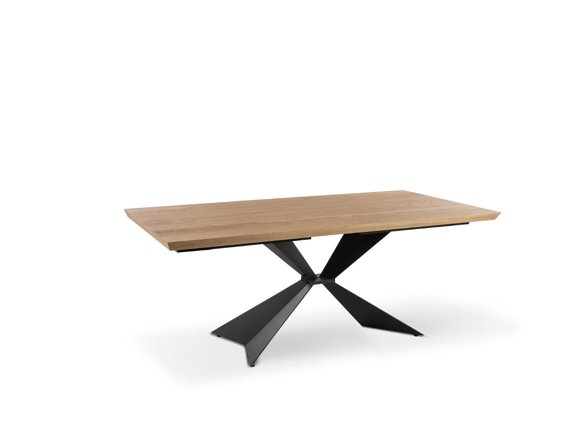 Stark - Mesa fija (160 x 90 cm) chapada en negro STONES