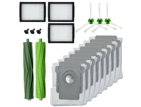 Rolo escova lateral filtro hepa saco de pó para irobot roomba