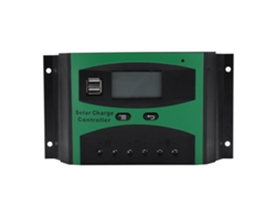 Controlador De Carga Solar Pwm De 12v/24v Y 40a Con 2 Puertos Usb, Pantalla Y Protecciones, Para Baterías Agm/gel.