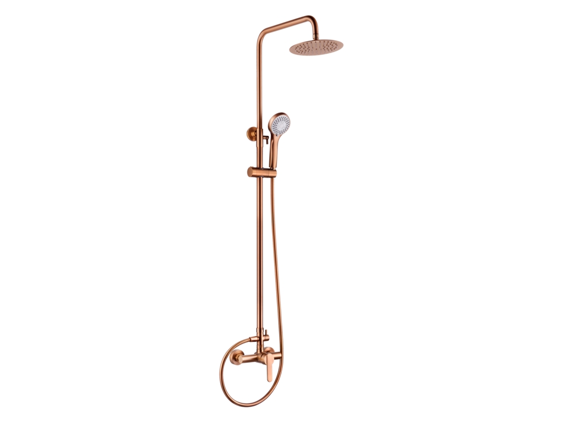 Columna de ducha extensible 88-125 CM, Monomando Oro Rosa Cepillado MICE COLLECTION