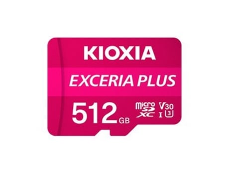 MICRO SD KIOXIA 512GB EXCERIA PLUS UHS-I C10 R98 CON ADAPTADOR