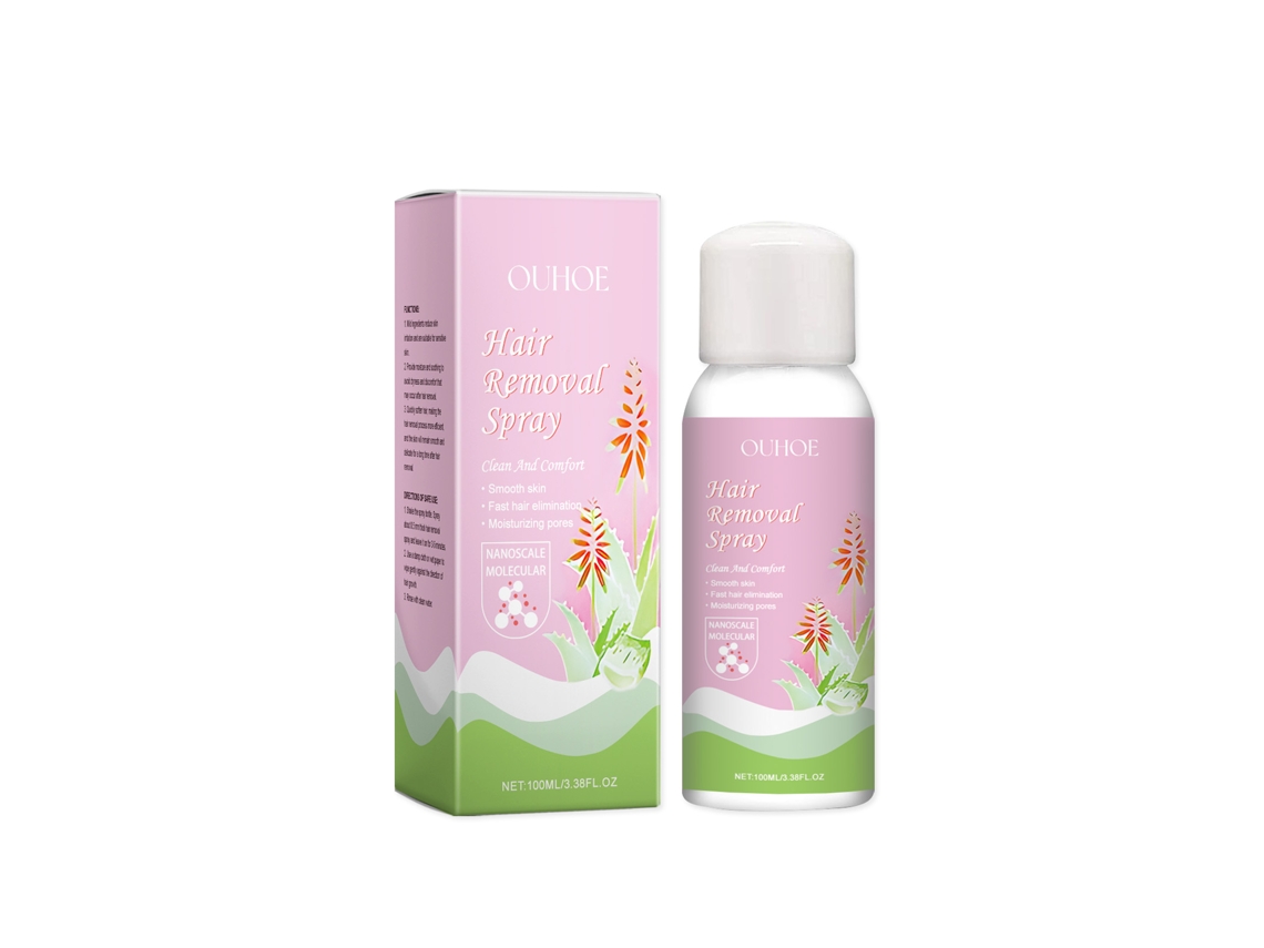 Espuma depilatoria suave en spray