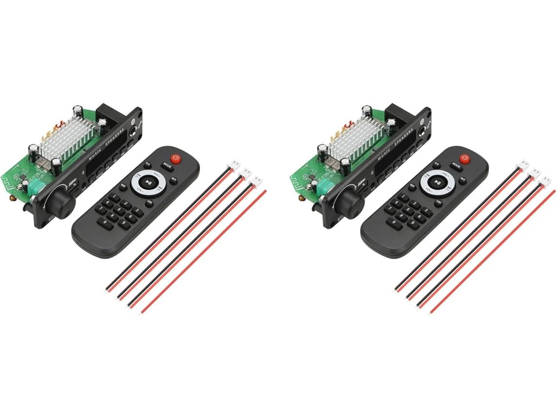 Tarjeta De Reproductor De Audio Bluetooth 5 Con Amplificador De 2 Piezas, 2x100w Y 12v