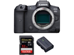 Kit Cámara Mirrorless y Accesorios CANON EOS R5 (45 MP - Sensor: Full Frame - ISO: 100 a 51200)