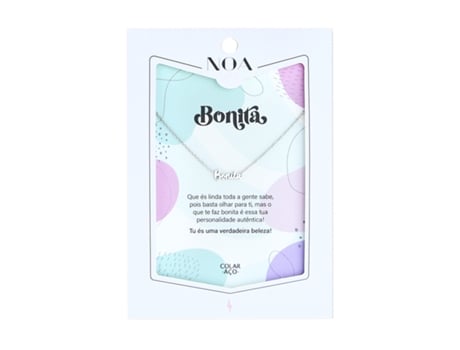 Collar Acero Plata NOA STORY Bonita Pc22061-Pt