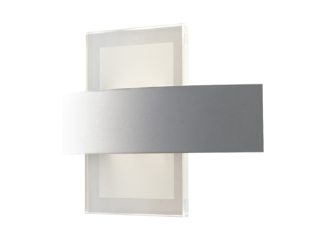 Aplique LED blanco TRESOR de metal con difusor de cristal W 4000K (luz natural)