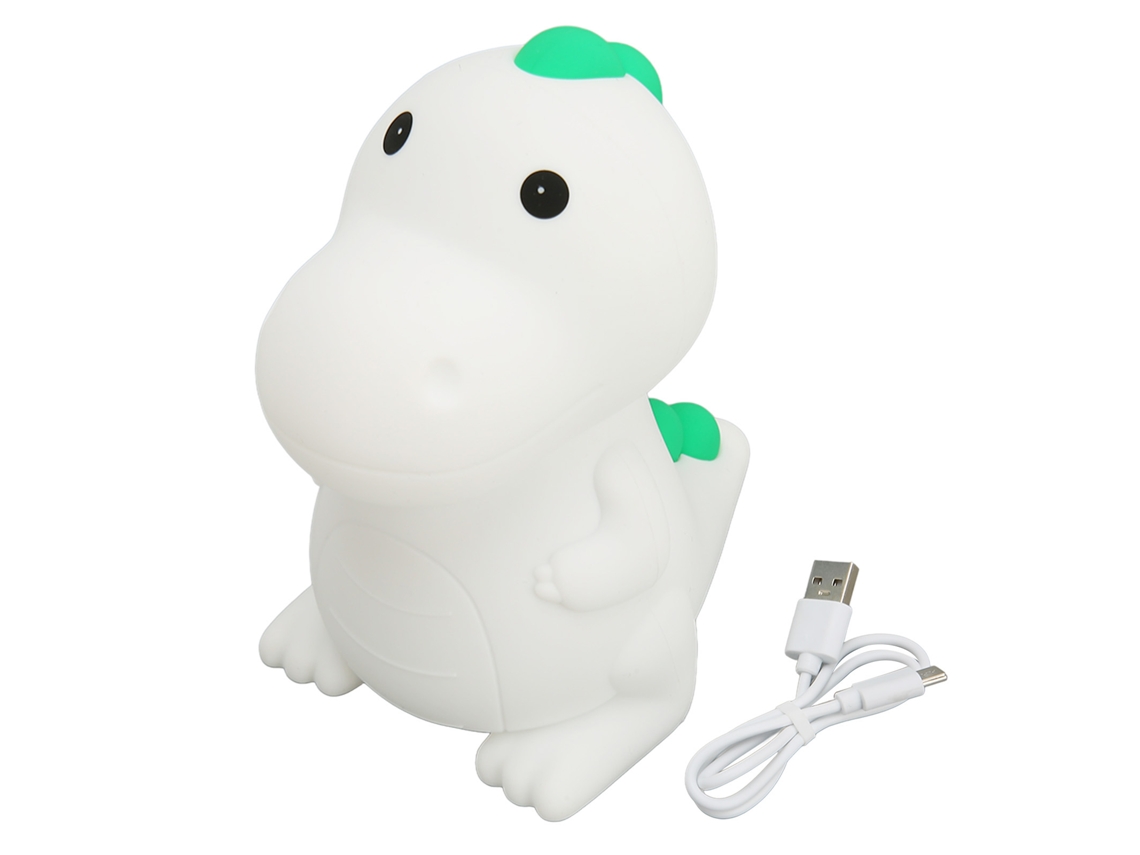 Lámpara Nocturna De Dinosaurio Con Sensor Táctil Recargable Para Bebés Y Niños, Cambia De Color.