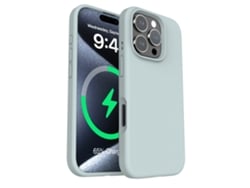 (cian, Iphone 15 Pro Max) Funda Magnética De Silicona Líquida Para Iphone, Color Liso Y Sencillo.
