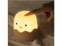 Rebe-luz Nocturna Bebé Silicona Kawaii Usb Recargable Regulable Toque Bpa Free Para Dormitorio Lactancia