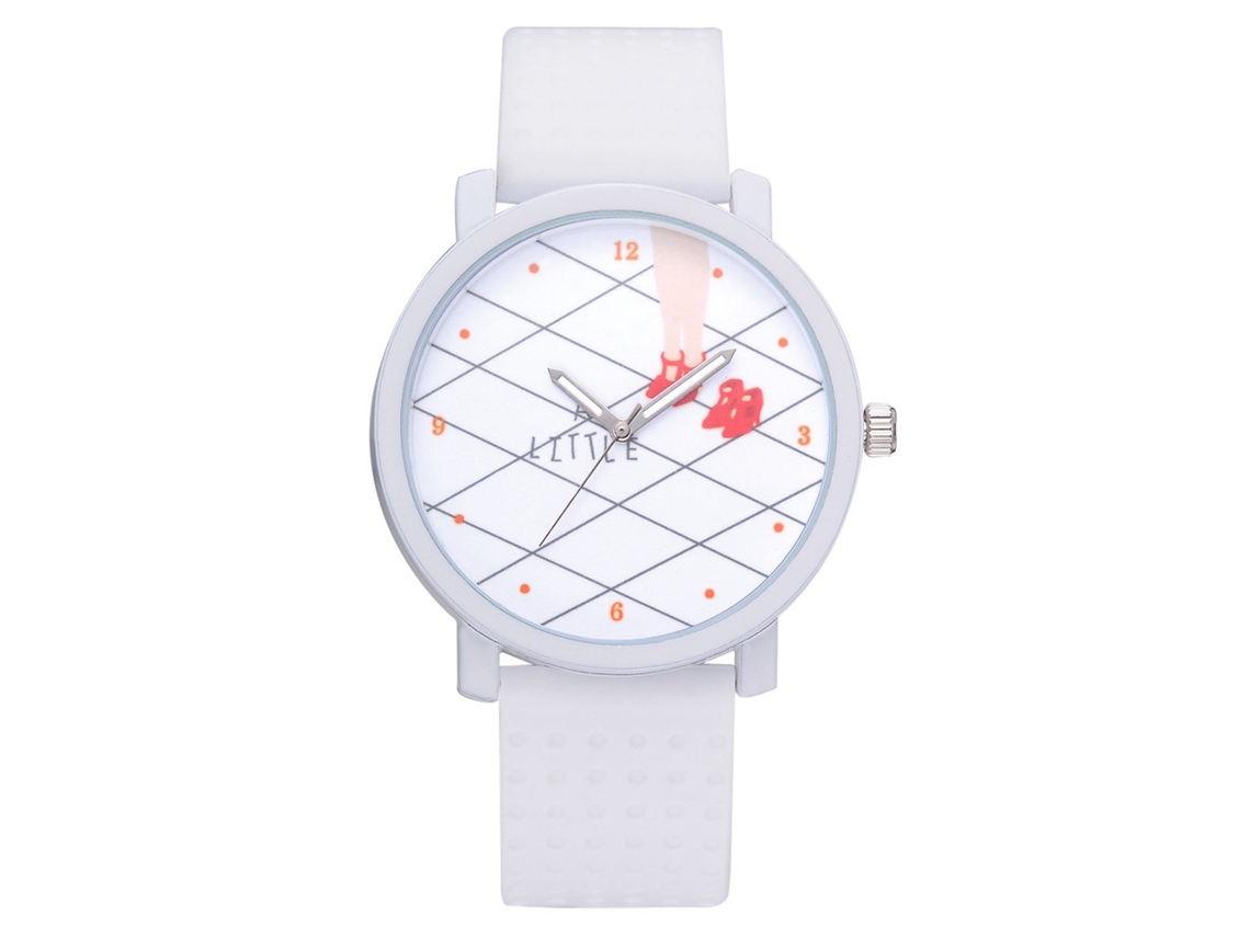 Relógio De Pulso De Quartzo Fashion Para Mulher Com Pulseira De Couro Pu - Azul