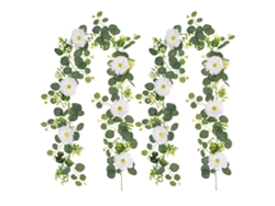 Ramas artificiales de eucalipto (2 unidades) para decoración de interiores, flores de seda para bodas