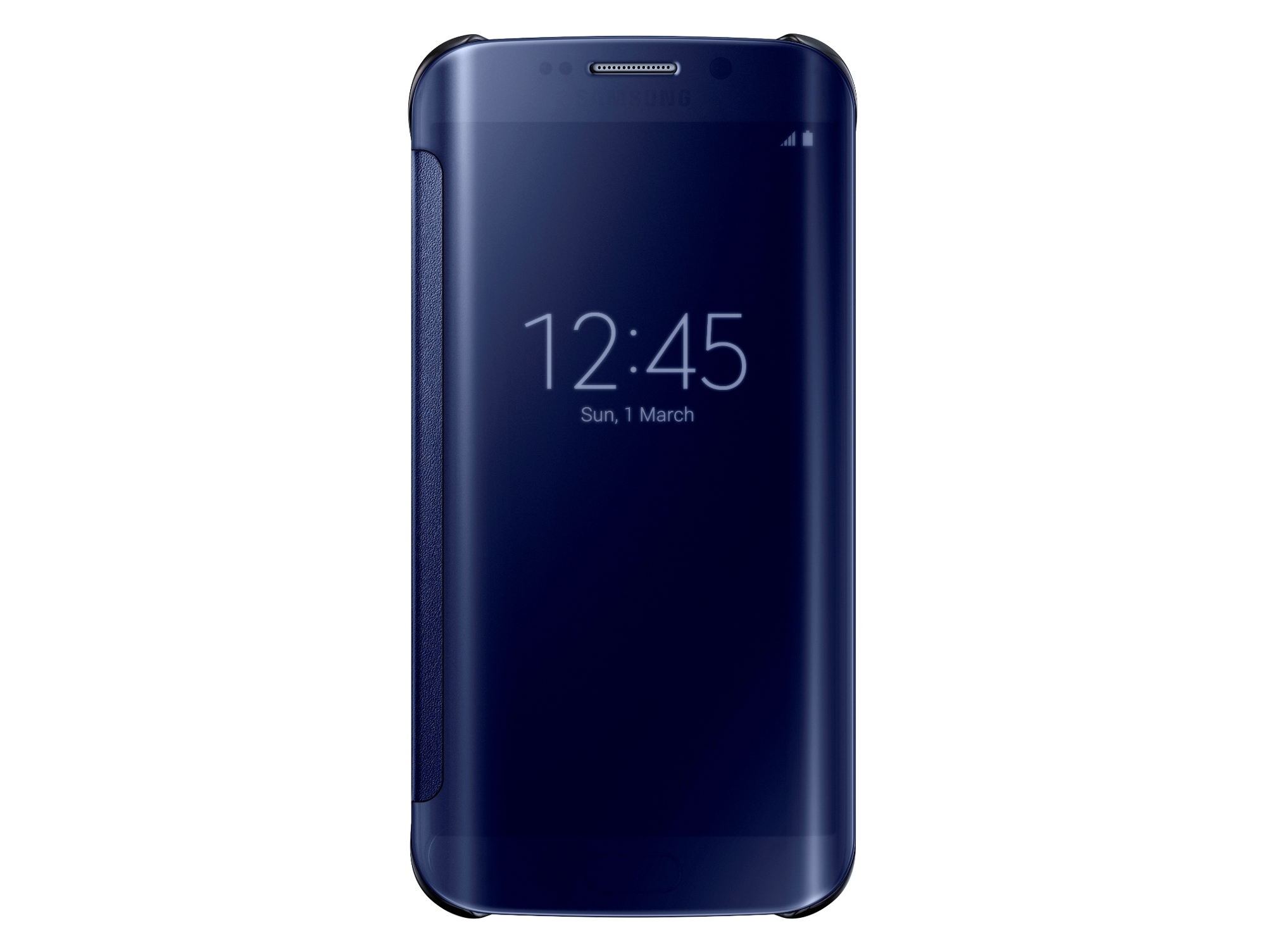 Carcasa SAMSUNG Galaxy S6 Edge Clear View Negro