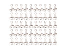 50 Piezas Clips De Acero Huecos Para Documentos Certificados Tickets Ropa Clip De Papel Duradero Multiusos Plata