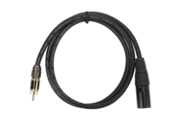 Cable Xlr Macho A Macho Ofc Con Conectores Chapados En Oro Para Amplificador, Mezclador Y Micrófono.