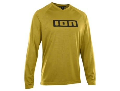 Jerseys ION Camisa De Enduro Manga Comprida Logo Amarelo 2XS Homem