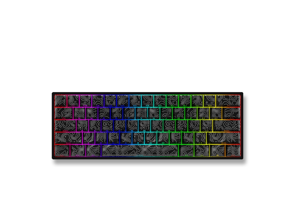 Teclado Mecánico Gaming Cableado Con 61 Teclas Hot-swap Y Luces Led Ajustables Para Pc/portátil