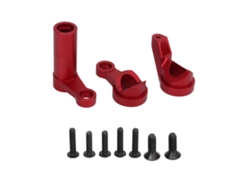 Kit De Mejora De Piezas De Dirección Para Coche Rc, Aluminio, Para Traxxas 1/8 4wd Sledg, Rojo
