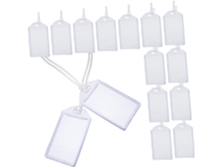 Portatarjetas De Identificación Para Equipaje De Pvc Transparente, Paquete De 16 Unidades, Ligeros Y Delgados, Resistentes Al Agua.
