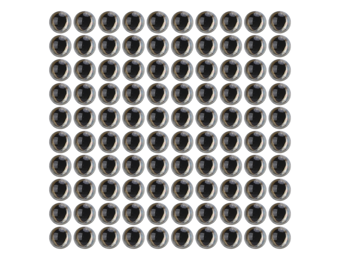 Ojos Realistas 3d Para Señuelos De Pesca, De Plástico Epoxi De 6 Mm, Para La Fabricación De Señuelos De Pesca (100 Unidades)