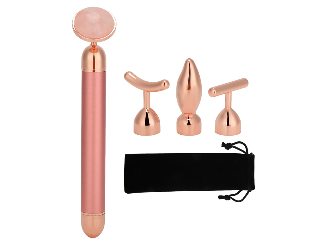 Rodillo De Jade 4 Em 1 Para Massagem Facial Anti-idade, Elevação, Tightening, Firming - Ferramenta De Cuidado Da Pele