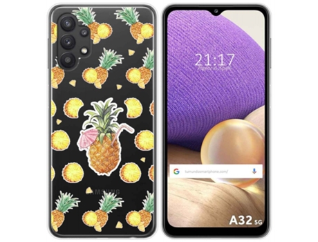 Carcasa Samsung Galaxy A32 5G TUMUNDOSMARTPHONE Dibujos Transparente Multicolor