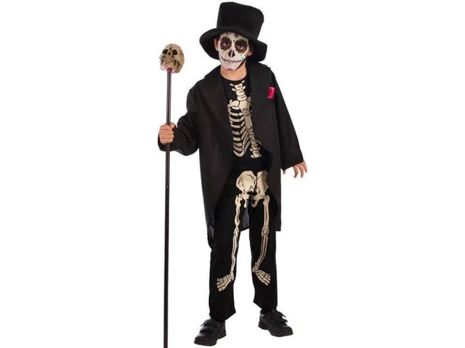 Disfraz de Niño DISFRAZZES Esqueleto Elegante Y Bebé (Talla: 8 a 10 años)
