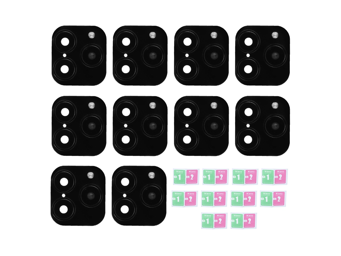 10 Pegatinas Para Cámara, Cambio De Cubierta De Lente, Película Protectora Falsa Para Ios 11, Ios X/xr/xs Maxblack
