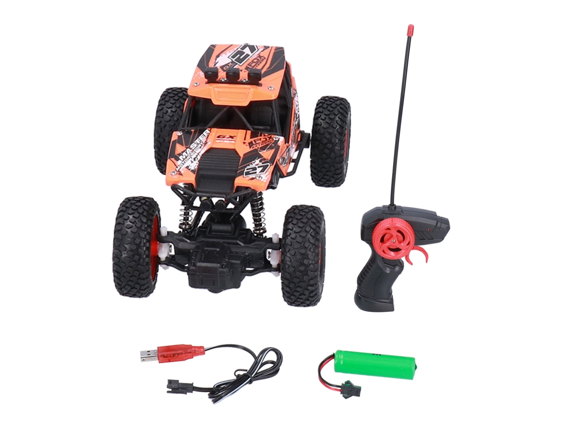 2026 Coche Rc De Control Remoto Recargable 1/20 Crawler Para Carreteras Irregulares Interior Y Exterior Naranja