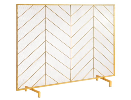 Pantalla resistente para chimenea de malla de hierro, solo panel, 980 L X758 H mm, protección contra chispas, parrilla independiente para fuego VEVOR