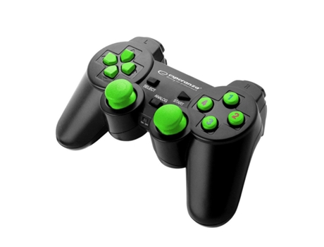 Mando para Juego NORTHIX Alámbrico - Warrior - Negro / Verde