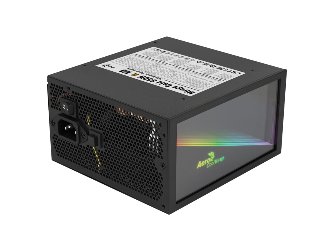 Aerocool Miragegold850M Fuente de alimentación 850 W 20+4 pines ATX ATX Negro