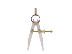 Brújula de ala ajustable, resistente a la corrosión, para manualidades de cuero, 150 mm
