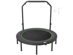 Mini trampolín de fitness plegable Succebuy de 52 pulgadas con asa para adultos