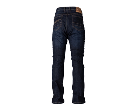 Pantalones Resistente de Hombre para Motociclismo RST Largo Tejido Reforzado Kevlar Straight Leg Tecido Azul (3XL)