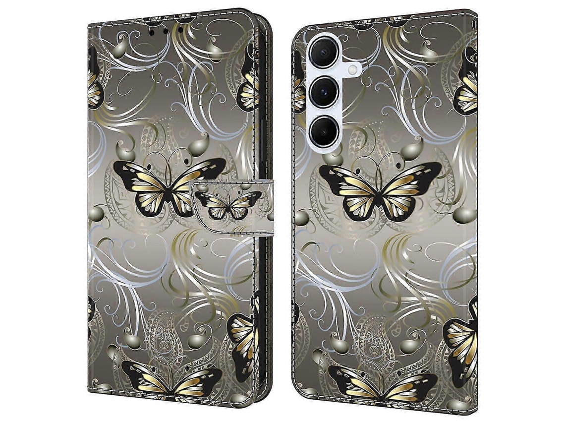 Lace Butterfly26-27 For Samsung Galaxy A17 5g Case Wallet Stand Pattern Printing Pu Leather Flip Phone Cover