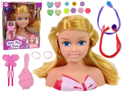 Accesorios para cabeza de muñeca, cuentas, clips, hilos de colores B.active