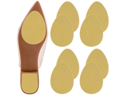 4 pares de palmilhas autoadesivas de silicone antiderrapantes para sapatos, saltos altos e muito mais Cor Da Pele