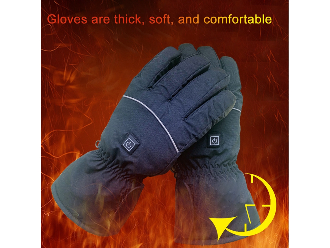 Vlrla-guantes Calefactables Eléctricos Invierno Con Pantalla Táctil Para Moto Bicicleta Camping Senderismo Esquí Snowboard