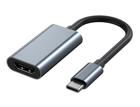 Adaptador USB C auf HDMI Adaptador Mini HDMI Tipo C a Thunderbolt 3 y Compatible con MacBook Pro/Air - Gris BISBISOUS