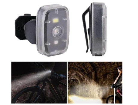 Luz trasera LED recargable por USB para bicicleta, luz de seguridad brillante para bicicleta de montaña de calle, para cascos para correr de CHRONUS