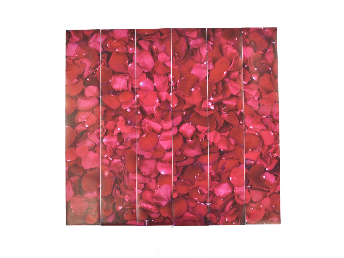 6 pegatinas para escaleras de 100 x 18 cm, diseño de rosa 3D, impermeables, para San Valentín.