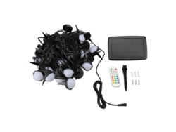 2026-cordón De Luces Solares 50 Bombillas Ip66 Impermeable Decorativo Para Jardín Y Patio Exterior