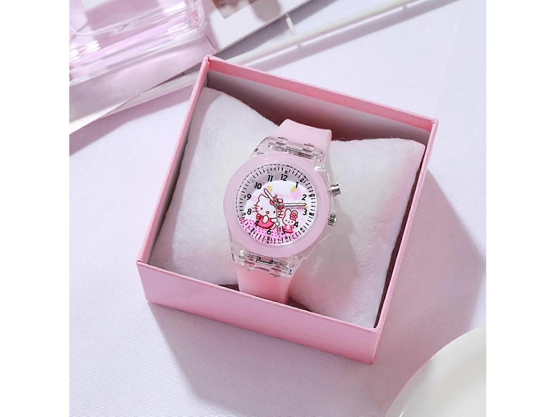 Reloj infantil de silicona con LED que brilla en la oscuridad y diseño de dibujos animados GOKOCO